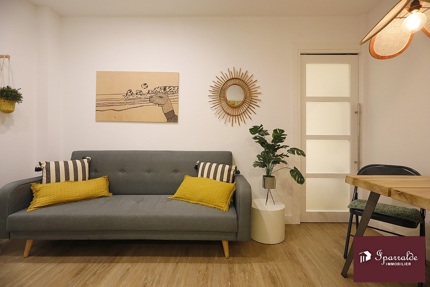 Appartement T2 au RDC de 28.34m² à vendre à Hendaye Plage.