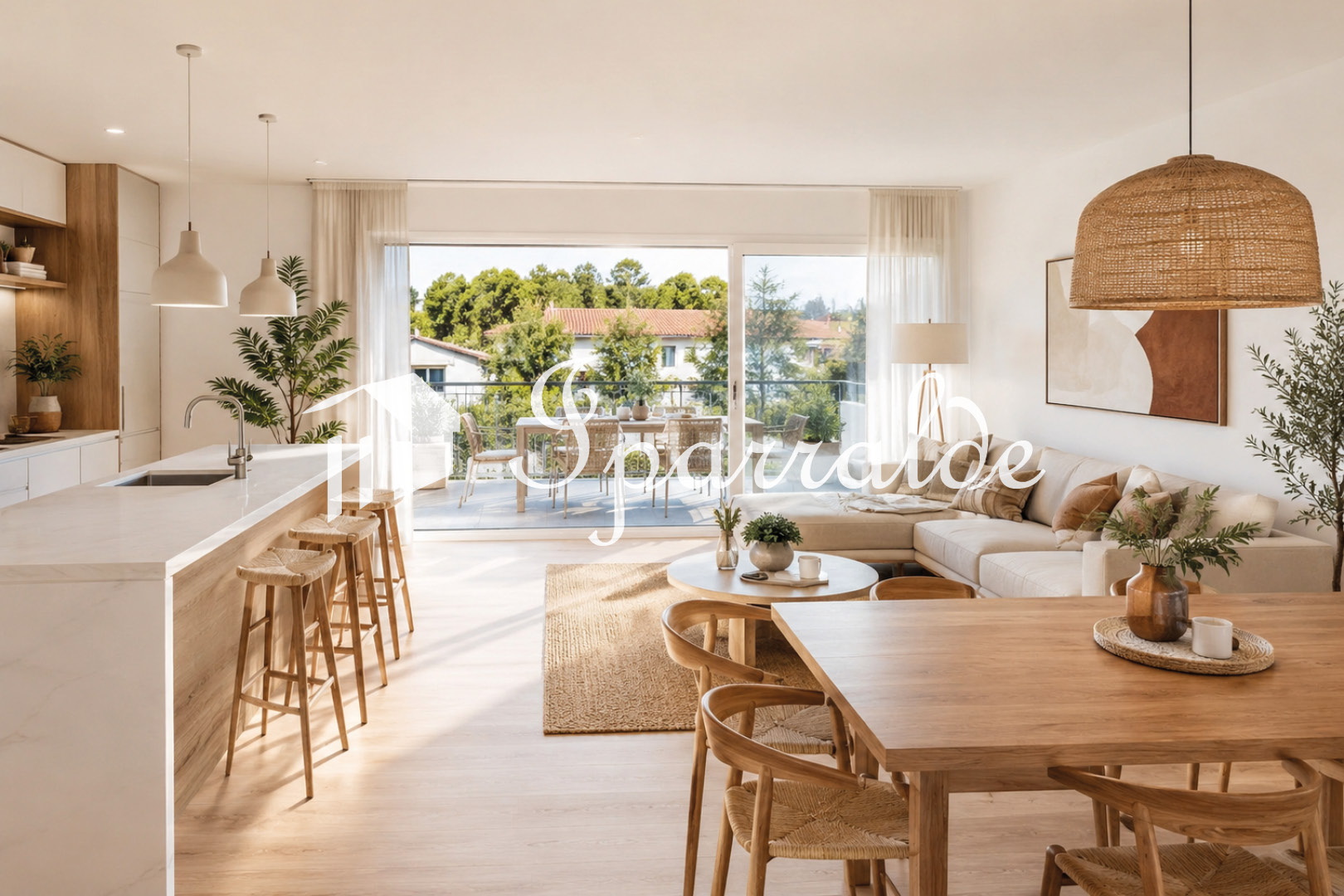 DISPONIBLE DE SUITE: Appartement T4 neuf avec double parking sous-sol. Résidence RE2020